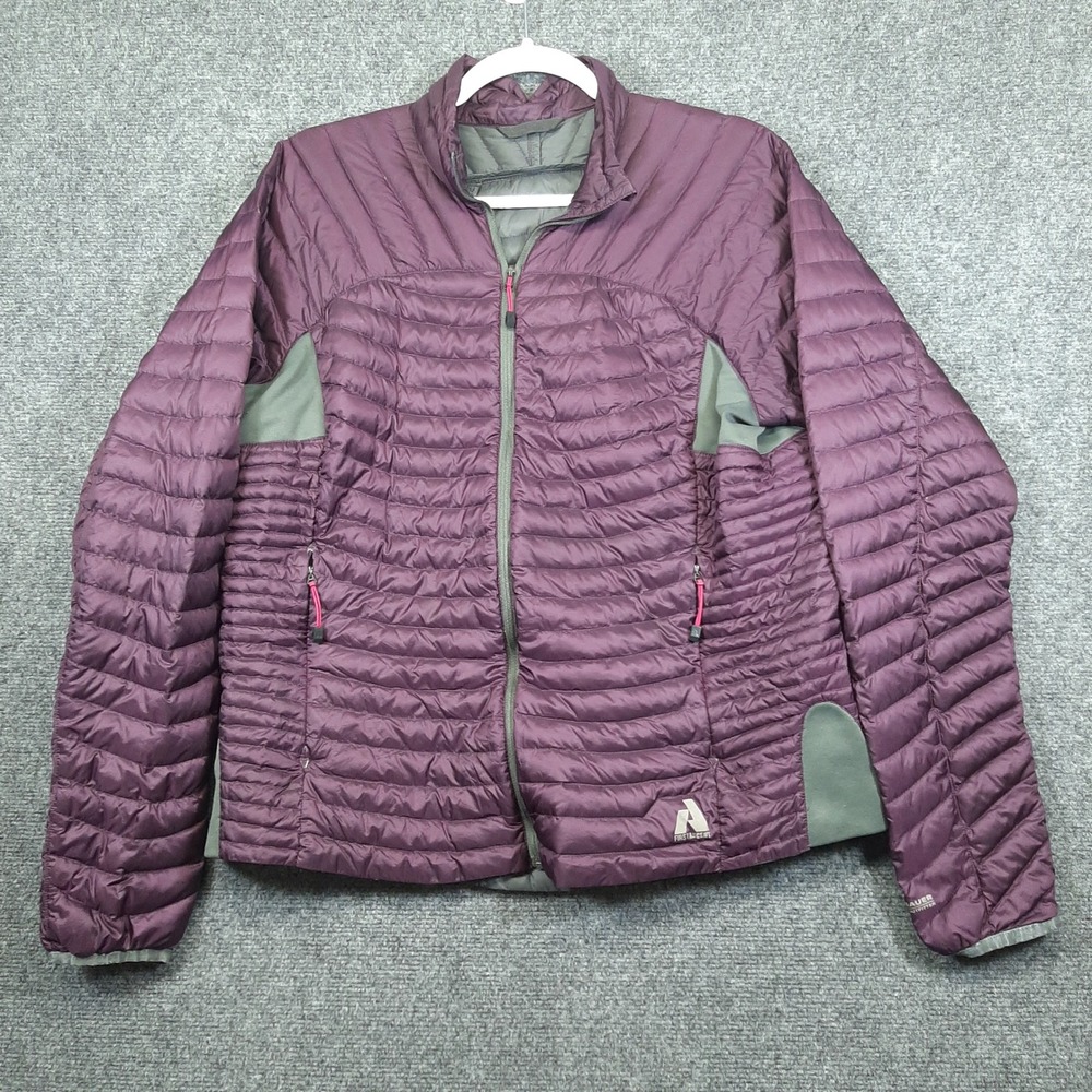 Eddie Bauer Puffer First Ascent EB800 33225082 Large Purple Womens Down Jacket